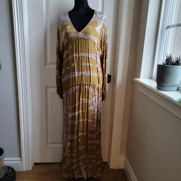 Young Fabulous & Broke Josette Maxi Tie Dye Bohemian Dress Size S 😍 - Picture 4 of 9